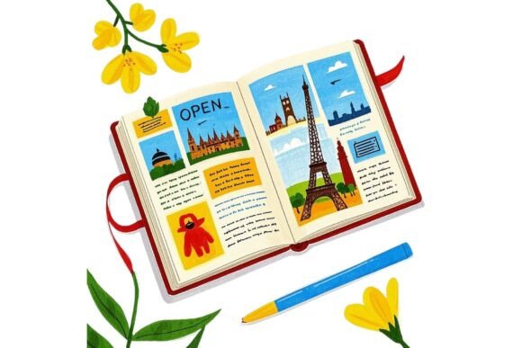 Free Retro Classic Travel Postcard SVG