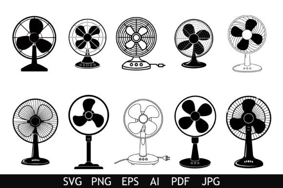Retro Electric Fan Vector Set Review