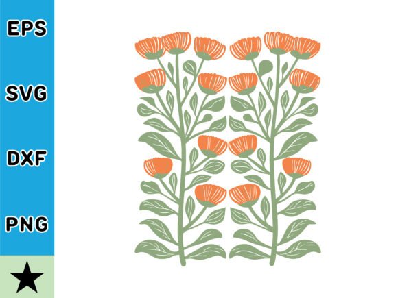 Retro Inspired Abstract Flower Vector Review