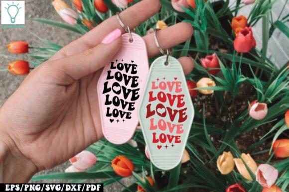 Retro Love Motel Keychain SVG Review
