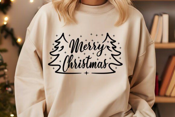 Retro Merry Christmas Tree SVG PNG Review