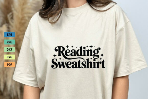 Retro Reading Sweatshirt Book Lover SVG Review