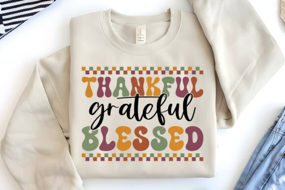 Retro Thankful Grateful Blessed SVG PNG Review