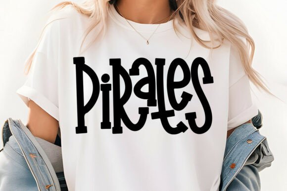 Retro Varsity Pirates Mascot SVG PNG Review