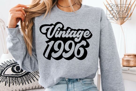 Retro Vintage 1996 30th Birthday SVG PNG Review