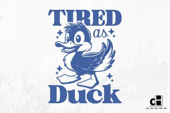 Tired As Duck Review: Retro Embroidery Design